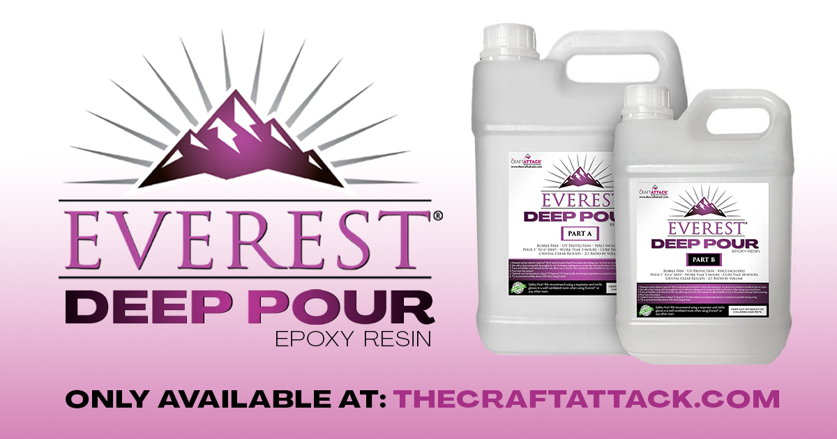 The Craft Attack: Crystal Clear Deep Pour Epoxy Resin for River